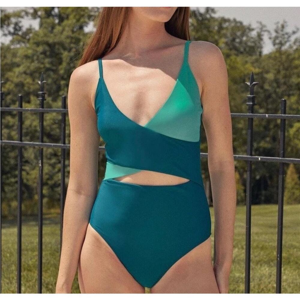 NWT Summersalt Women's Sea Breeze Cutout One Piece Swimsuit Size 22